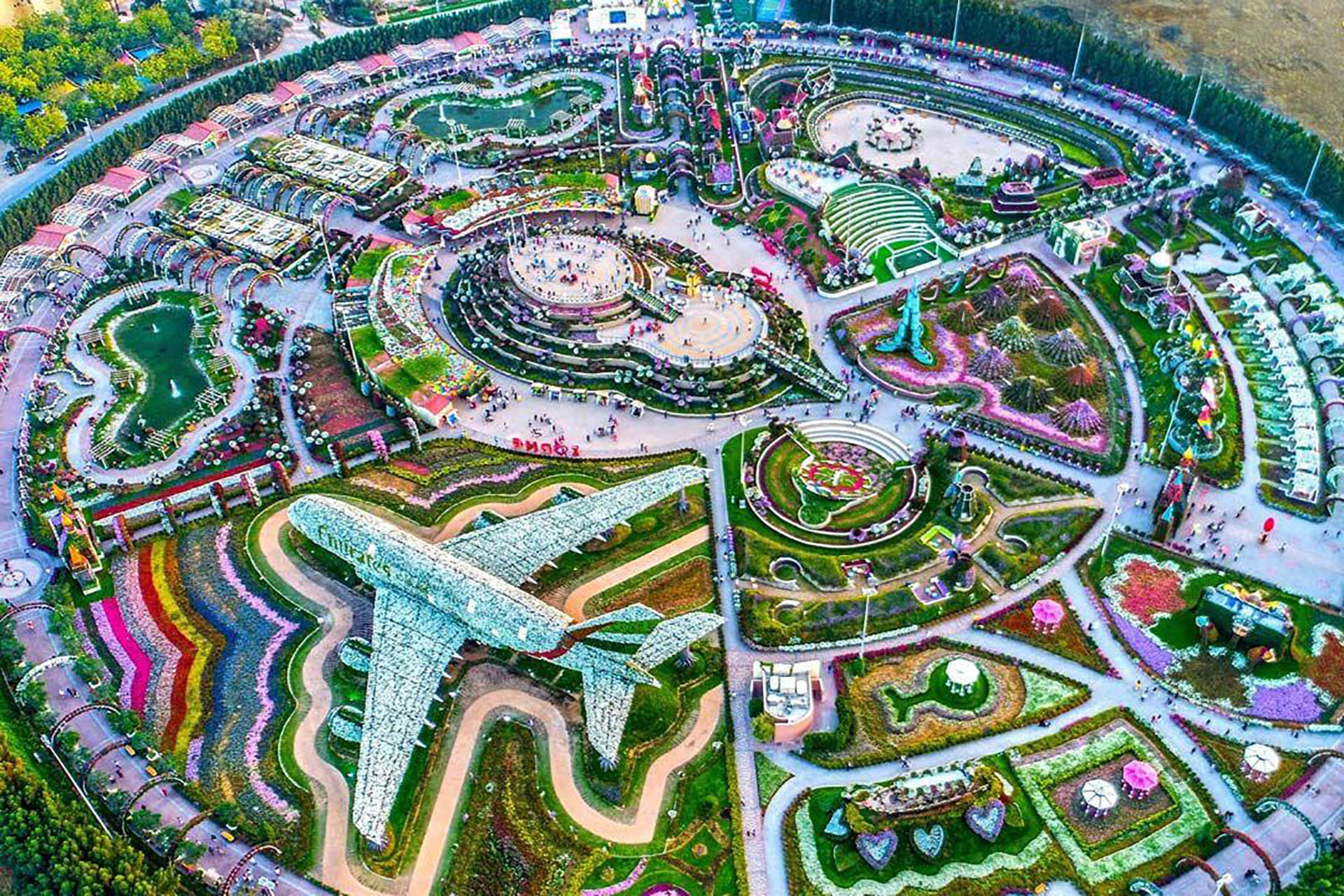 Miracle Garden,  Dubai Palm View and Global Village Tour