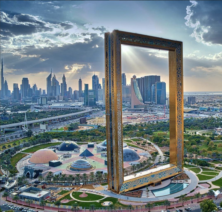 Dubai frame with Desert Safari Tour