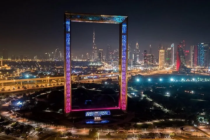 Dubai frame with Desert Safari Tour
