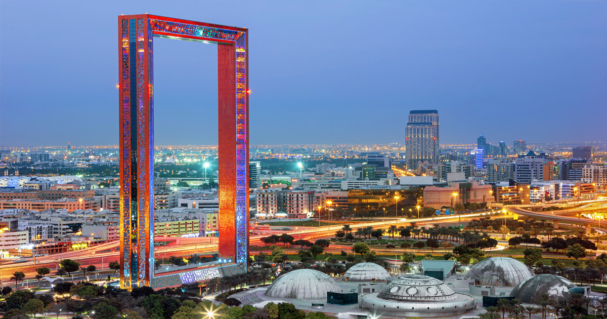 Dubai frame with Desert Safari Tour