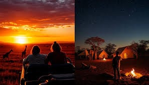 Comparing Activities Between Morning and Evening Safaris